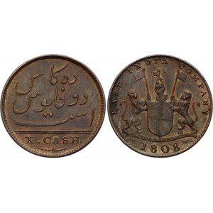 British India 10 Cash 1808