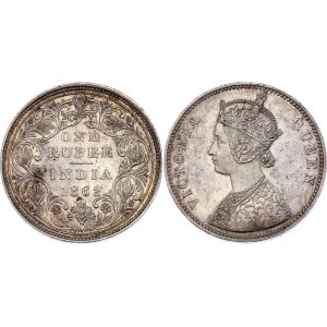 British India 1 Rupee 1862