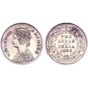 British India 2 Annas 1890 C
