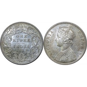 British India 1 Rupee 1882 B