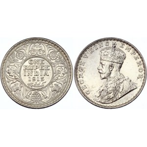 British India 1 Rupee 1915 B