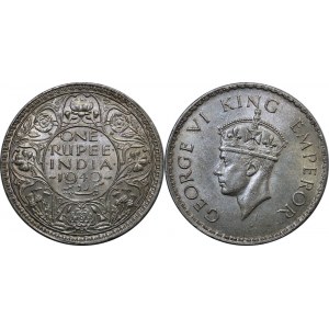 British India 1 Rupee 1940 B