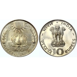 India 10 Rupees 1970 B
