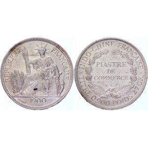 French Indochina 1 Piastre 1900 A