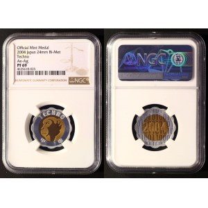 Japan Official Mint Medal Techno 2004 NGC PF69