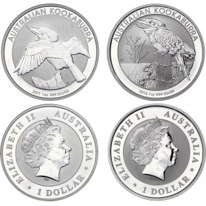 Australia 2 x 1 Dollar 2011 - 2016
