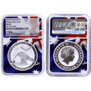 Australia 1 Dollar 2018 P NGC MS 69