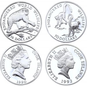 Cook Islands 2 x 50 Dollars 1990 - 1992