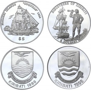 Kiribati 2 x 5 Dollar 1996 - 1999
