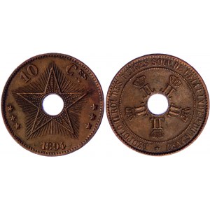 Belgian Congo 10 Centimes 1894