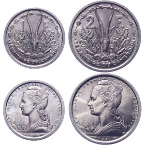 Cameroon 1 & 2 Francs 1948