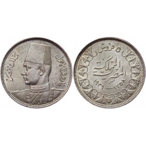 Egypt 5 Piastres 1939 AH1358