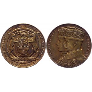 South Africa Bronze Medal King George V & Queen Mary Silver Jubilee 1935