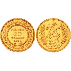 Tunisia 20 Francs 1897 A