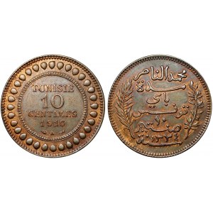 Tunisia 10 Centimes 1916 A