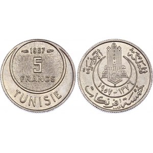 Tunisia 5 Francs 1957