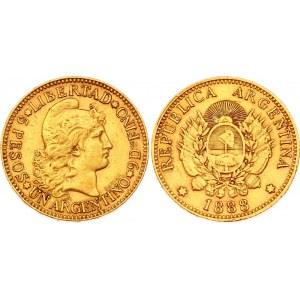 Argentina 1 Argentino / 5 Pesos 1888