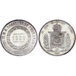 Brazil 1000 Reis 1858