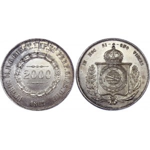 Brazil 2000 Reis 1863