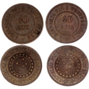Brazil 2 x 40 Reis 1908 -1909