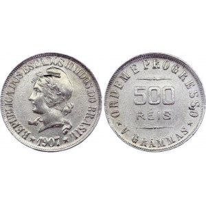Brazil 500 Reis 1907