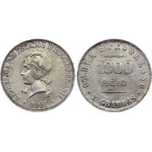 Brazil 1000 Reis 1907