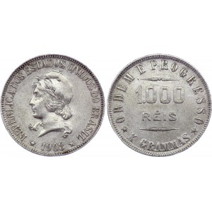 Brazil 1000 Reis 1908