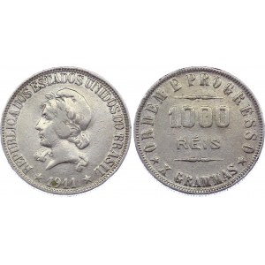 Brazil 1000 Reis 1911