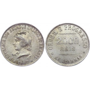 Brazil 2000 Reis 1907