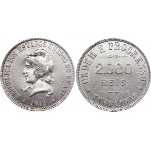 Brazil 2000 Reis 1911