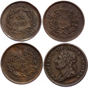 Canada Lot of 4 Tokens 1832 - 1836 (ND)
