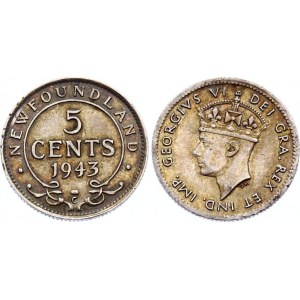 Canada Newfoundland 5 Cents 1943 C