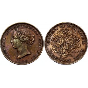 Canada Nova Scotia Token 1/2 Penny 1856