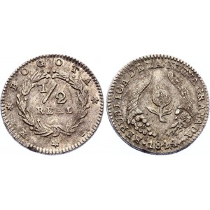 Colombia 1/2 Real 1844 RS