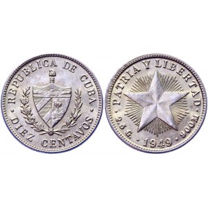 Cuba 10 Centavos 1949