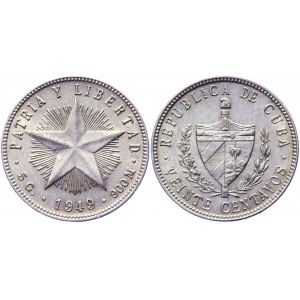 Cuba 20 Centavos 1949