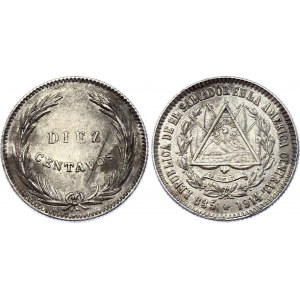 El Salvador 10 Centavos 1914