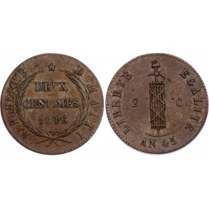 Haiti 2 Centimes 1846 An 43