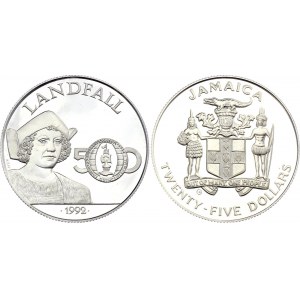 Jamaica 25 Dollars 1992