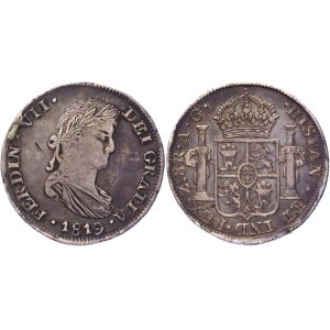 Mexico 8 Reales 1819 AG Zacatecas