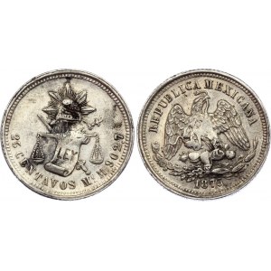Mexico 25 Centavos 1873 Mo M