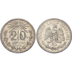 Mexico 20 Centavos 1919 M