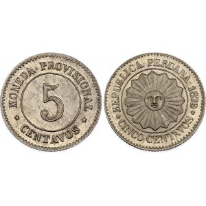 Peru 5 Centavo 1879