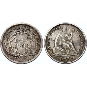 United States 1/2 Dime 1870