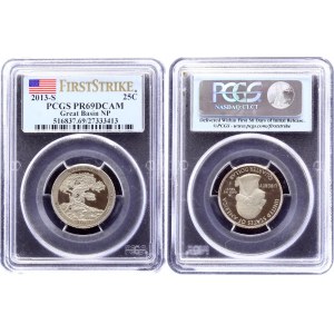 United States 4 x 25 Cents 2011 - 2017 S PCGS PR69