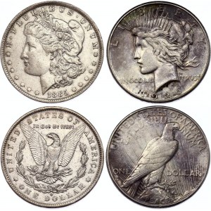 United States 2 x 1 Dollar 1885 - 1926