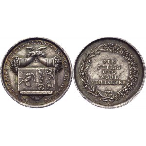 German States Augsburg Stetten Institut Silver Prize Medal 1850 (ND)
