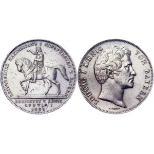 German States Bavaria 2 Taler / 3-1/2 Gulden 1839
