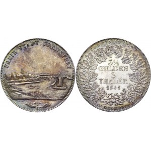 German States Frankfurt 2 Taler / 3-1/2 Gulden 1841