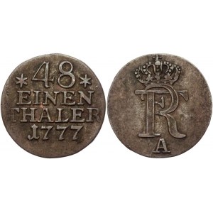 German States Prussia 1/48 Taler 1777 A